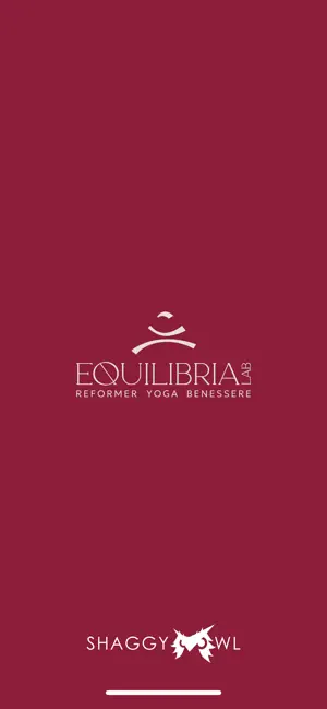Schermata di apertura dell'app Equilibria Lab